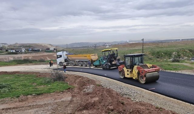 Kirazpınar’da üstyapı çalışması