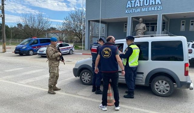 Kırklareli’nde jandarma ekiplerinden bayram öncesi dronlu denetim