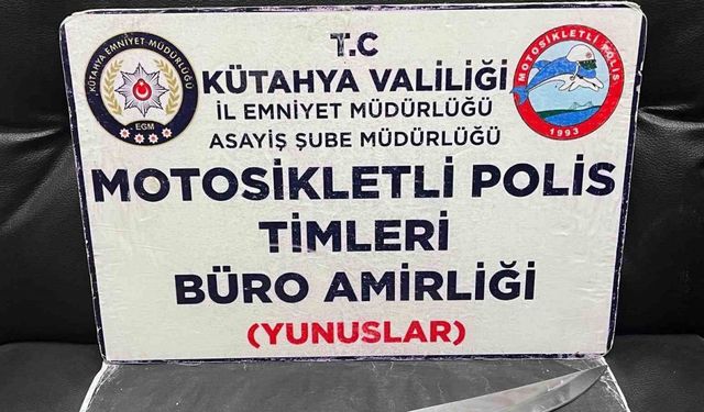 Kütahya’da ticari takside uyuşturucu ele geçirildi