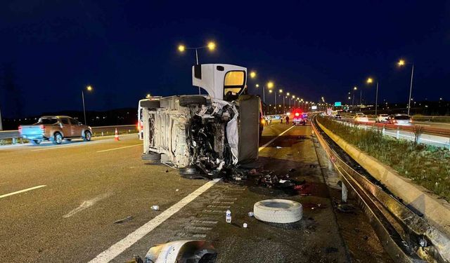 Kuzey Marmara Otoyolu’nda feci kaza: 1 ölü, 5 yaralı