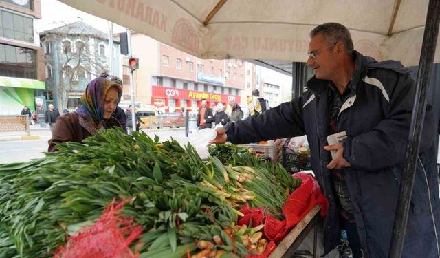 Lezzet ve şifa deposu çiriş otu tezgahlarda yerini aldı