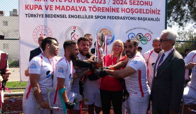 Mersin takımı Ampute Futbol Ligi’nde şampiyon olarak Süper Lig’e çıktı