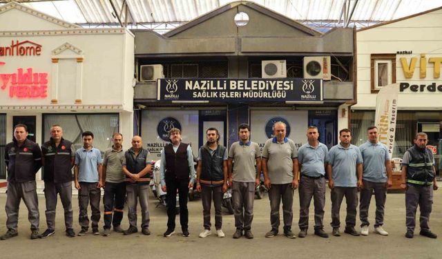 Nazilli Belediyesi ilaçlama çalışmalarına devam ediyor