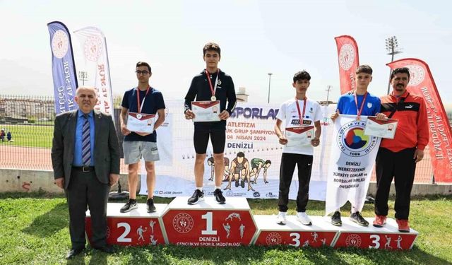 Okul sporları atletizm heyecanı Denizli’de devam ediyor