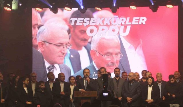 Ordu’da zafer Hilmi Güler’in