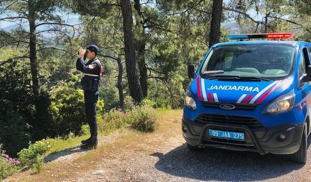 Orman yangınlarına karşı jandarmadan sıkı denetim