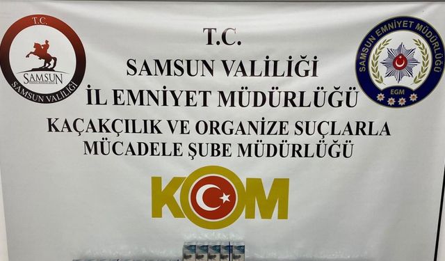 Samsun’da 2 bin 620 adet doldurulmuş makaron sigara ele geçirildi