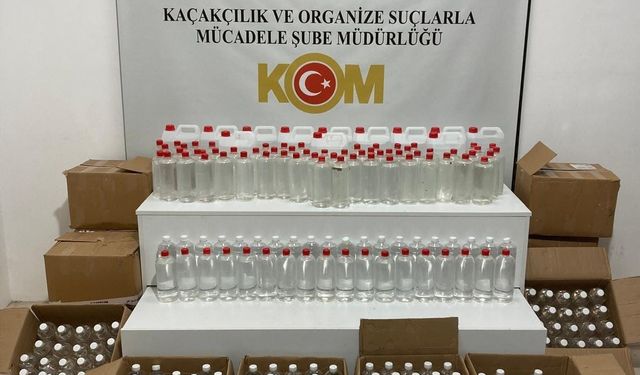 Samsun’da 455 litre etil alkol ele geçirildi