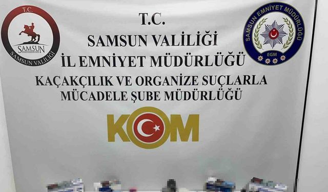 Samsun’da bin 660 adet doldurulmuş makaron sigara ele geçirildi