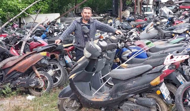 Yediemin otoparkları yıllardır alınmayan motosikletler nedeniyle motosiklet mezarlığına döndü