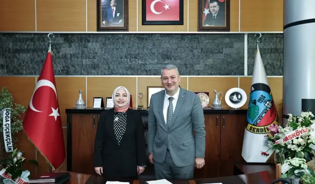Çiğdem Erdoğan'dan Başkan Çelik'e Hayırlı Olsun Ziyareti