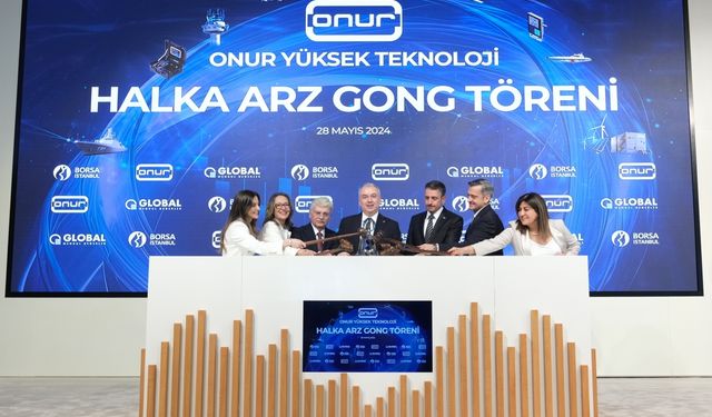 Borsa İstanbul'da gong, Onur Yüksek Teknoloji için çaldı