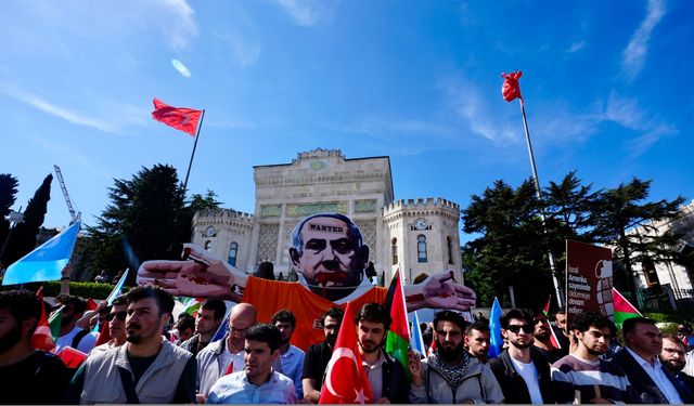 İstanbul'da İsrail'in Filistin'e yönelik saldırıları protesto edildi