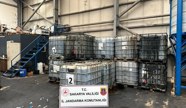 Sakarya'da 220 ton karışımlı kaçak akaryakıt ele geçirildi