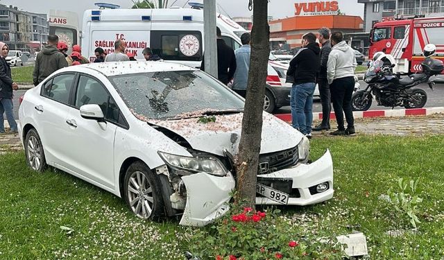 Düzce'de trafik kazası: 2 yaralı