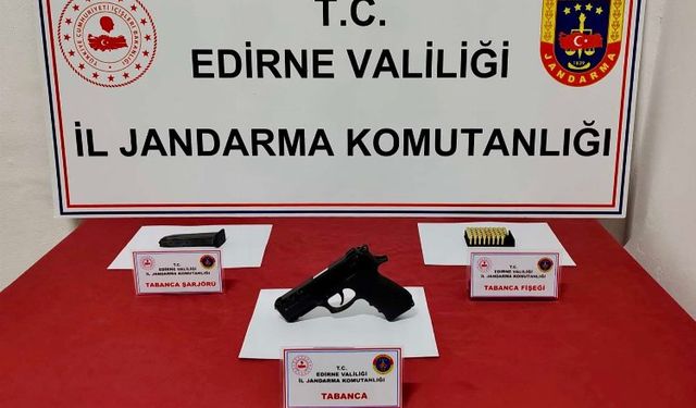 Edirne Jandarması kaçak silah ticaretini engelledi