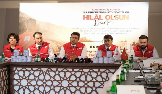 Kızılay Bursa'da kampanya detaylarını açıkladı