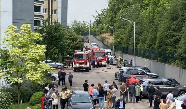 16 katlı binada yangın paniği