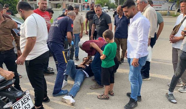 Adıyaman’da minibüs ile motosiklet çarpıştı: 1 yaralı