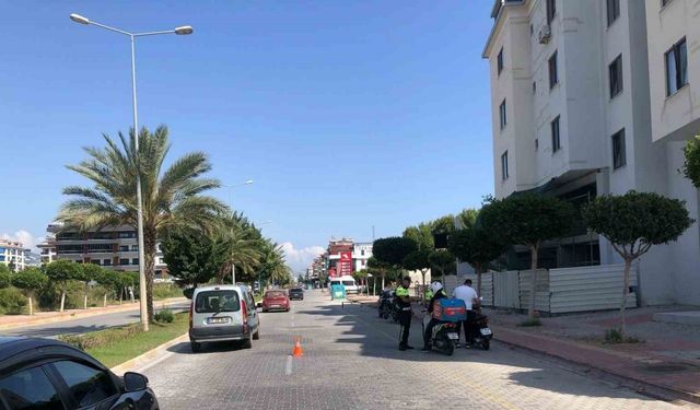 Alanya’da 10 araca trafikten men cezası