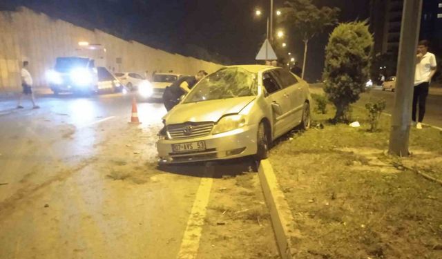 Alanya’da iki otomobil çarpıştı: 1 yaralı