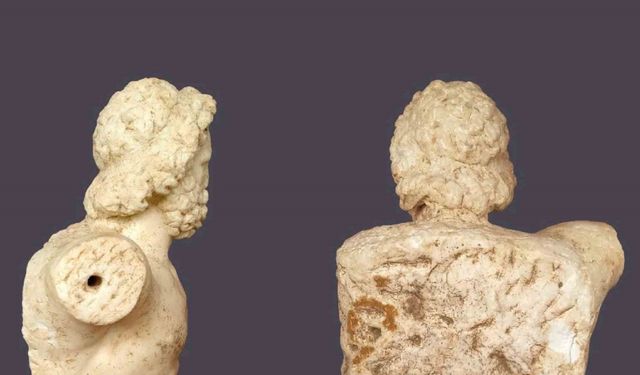 Aspendos Antik Kenti’nde Roma İmparatorluk Dönemi’ne ait iki heykel keşfedildi