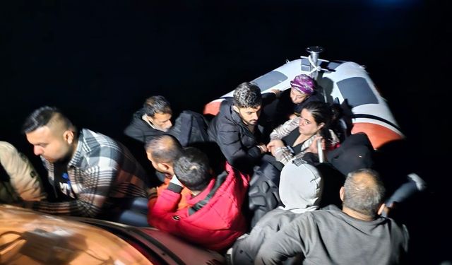 Ayvacık açıklarında 11 kaçak göçmen kurtarıldı