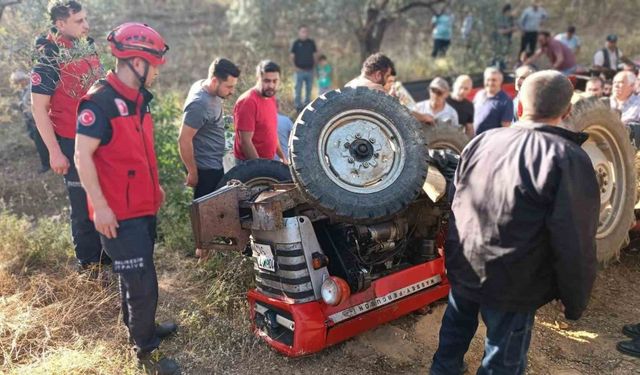 Balıkesir’de traktör devrildi: 1 yaralı