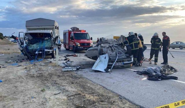 Burdur’da feci kaza: 3 ölü, 2 yaralı