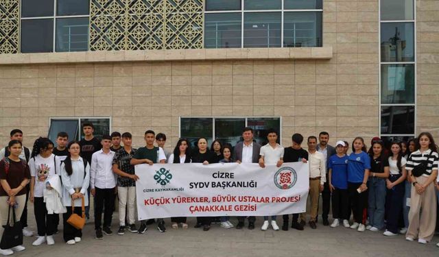 Cizre’de 36 öğrenci Çanakkale gezisine gönderildi