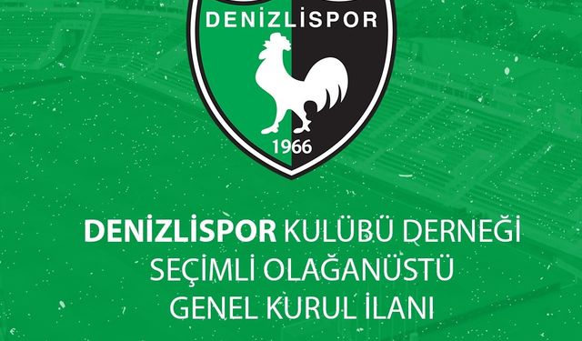 Denizlispor’da 15 günde yeniden kongre kararı alındı