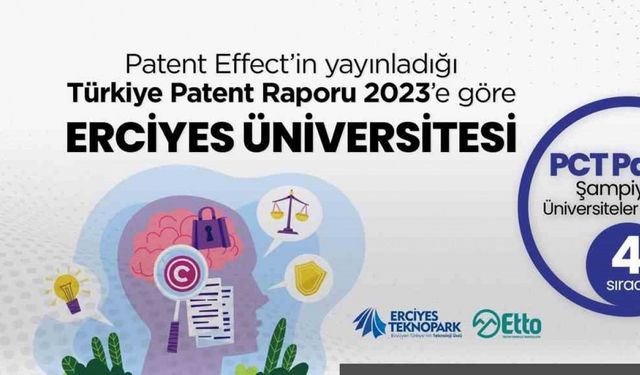 ERÜ Patent Tescil Başvurusu’nda ilk 4’te yerini aldı