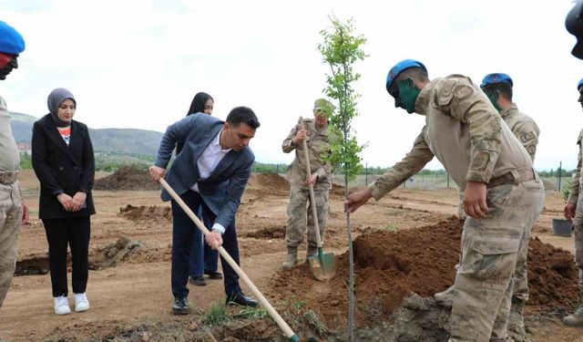 Erzincan’da fidanlar toprakla buluştu