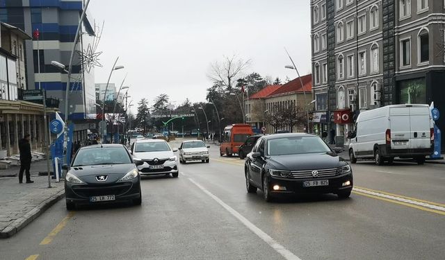 Erzurum’da araç sayısı 135 bini aştı