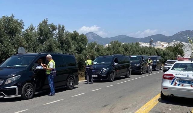 Gazipaşa’da korsan taşımacılık denetlendi