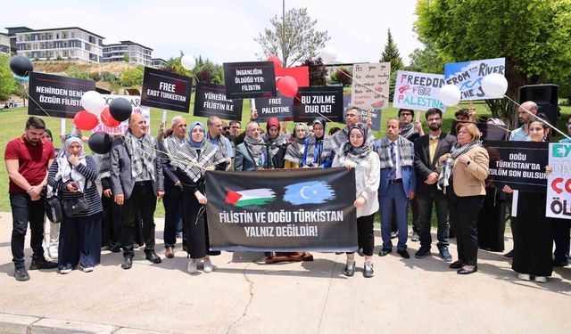 Hasan Kalyoncu Üniversitesi’nde Filistin’e destek yürüyüşü düzenlendi