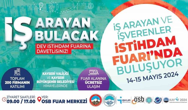 İstihdam Fuarı kapılarını açıyor