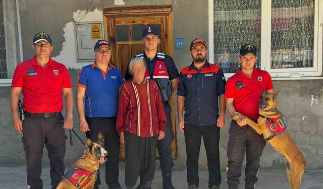 Karaman’da kaybolan yaşlı adamı iz takip köpekleri buldu