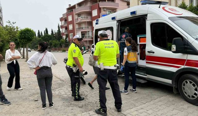 Kaza yapan alkollü motosiklet sürücüsü yaralandı