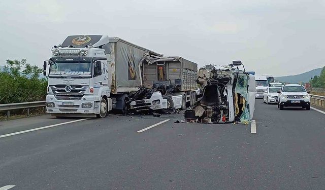 Kazada tırın kupası yola düştü: 1 yaralı