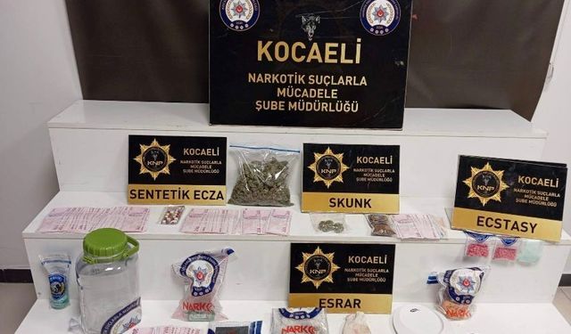 Kocaeli’de uyuşturucu operasyonu: 2 tutuklama