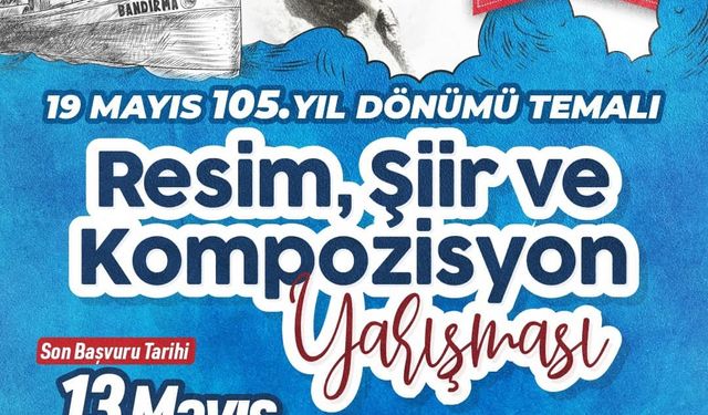 Kuşadası Belediyesi 19 Mayıs için resim, şiir ve kompozisyon yarışması düzenliyor