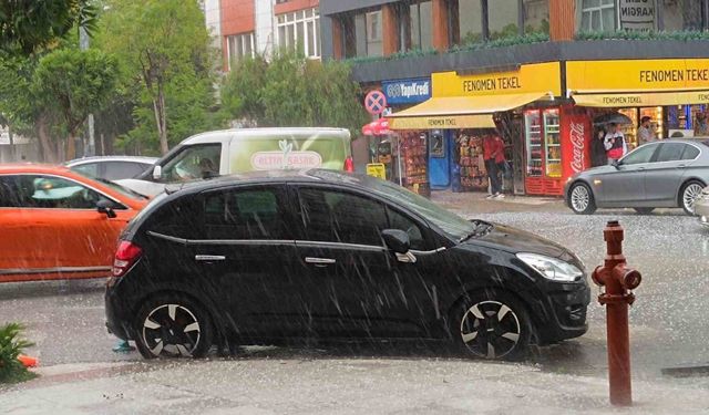 Manisa’da dolu yağışı