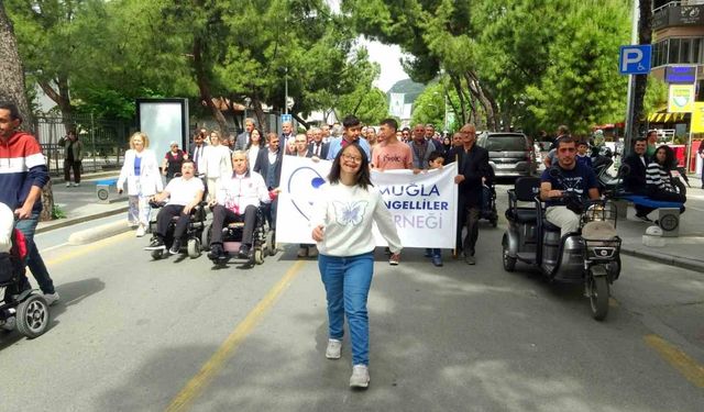 Muğla’da Engelliler Haftası kutlamaları yürüyüş ile başladı