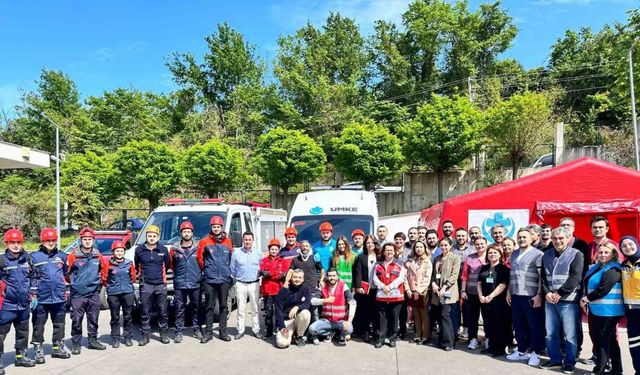 Ordu’da gerçeği aratmayan deprem tatbikatı