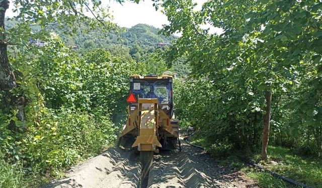 Ordu’da içme suyu hattı yenileme çalışmaları sürüyor