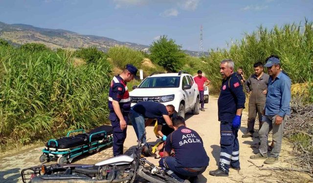 Su tankeri ile çarpışan motosiklet sürücüsü yaralandı