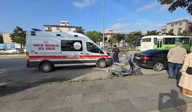 Tokat’ta motosikletin çarptığı yaya yaralandı