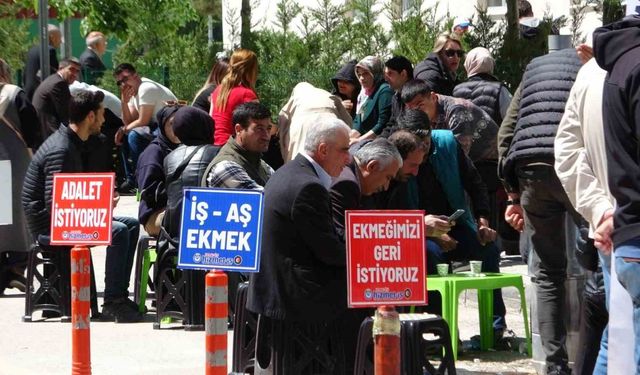 Van’daki işçilerin protestoları 9’uncu gününde