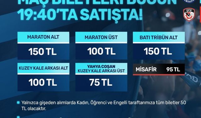 Y. Adana Demirspor - Gaziantep FK maçının biletleri satışa çıktı